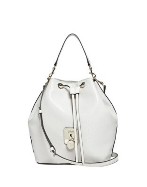 Guess Rosalind Drawstring Bucket Bag - STONE