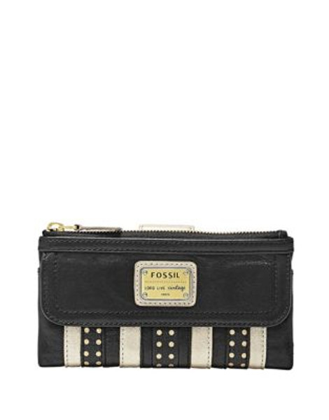 Fossil Emory Clutch - BLACK/GOLD