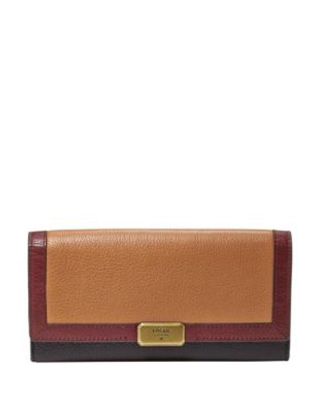 Fossil Emerson Coulorblock Flap Clutch - NEUTRAL MULTI