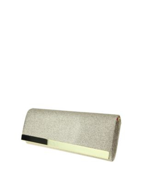 Nina Labella Glitter Clutch - PLATINO