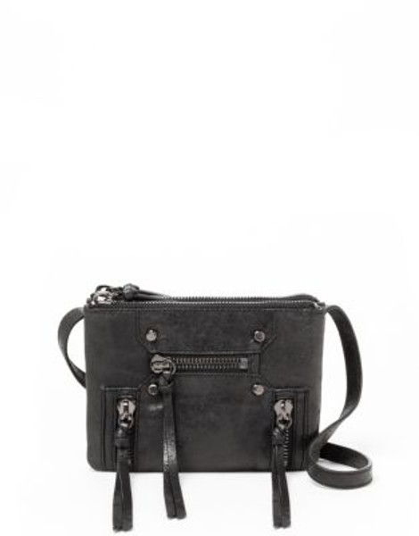 Botkier Logan Leather Three Zip Crossbody - BLACK