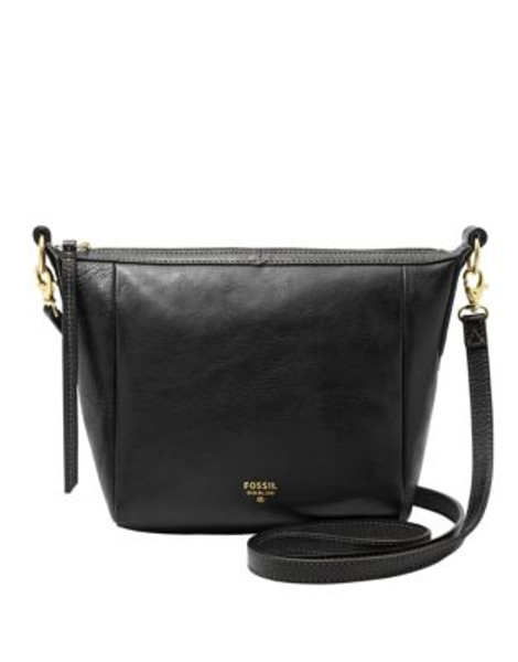 Fossil Sydney Top Zip Crossbody - BLACK