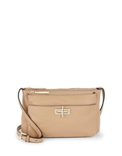 Tommy Hilfiger Maureen Leather Crossbody Bag - CARAMEL