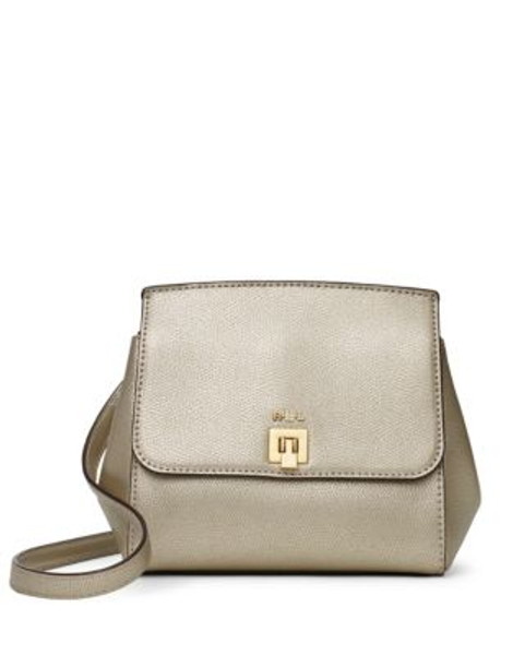 Lauren Ralph Lauren Whitby Leather Crossbody Bag - SILVER MINK