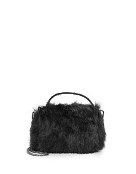 Steve Madden Bleonie Faux Fur Crossbody - BLACK