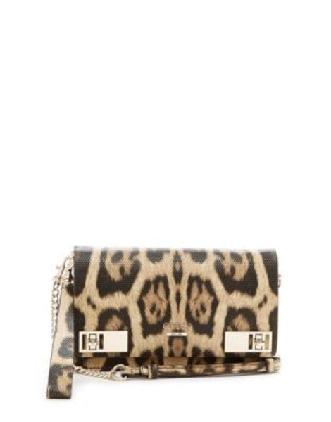 Guess Milo Petite Crossbody Clutch - LEOPARD