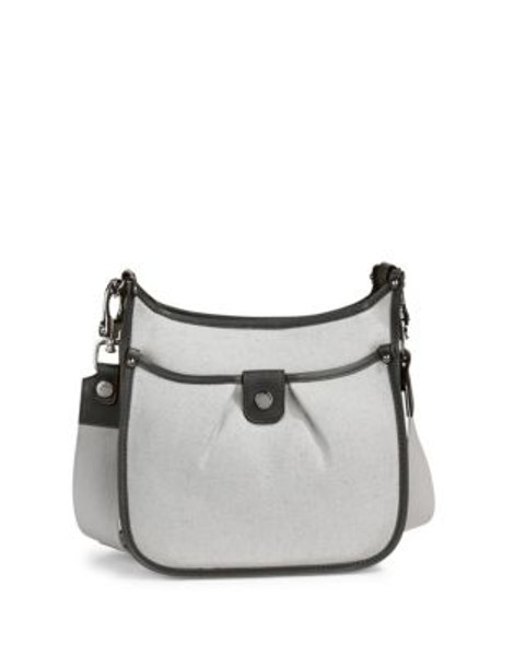 Calvin Klein Britney Canvas Messenger Bag - BLACK