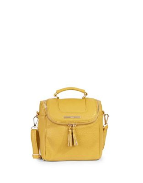 Kensie Fall in Line Pebbled Crossbody Bag - DIJON