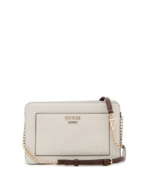 Guess Aquari Top Zip Crossbody Bag - CEMENT MULTI