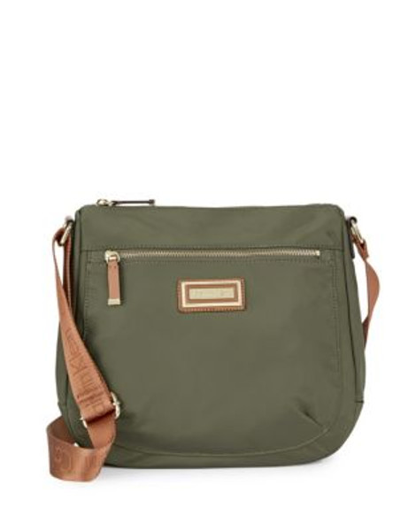 Calvin Klein Nylon Messenger Bag - OLIVE