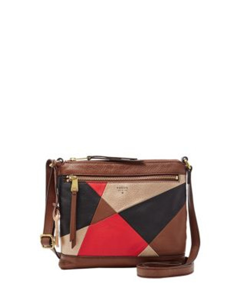 Fossil Small Leather Crossbody Bag - PATCHWORK