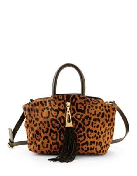 B Brian Atwood Avedon Animal Print Leather Bag - LEOPARD