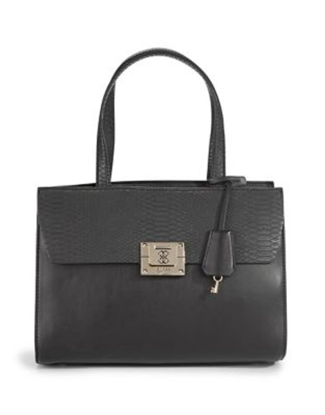 Guess Angela Satchel Bag - BLACK