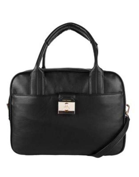 Cole Haan Tartine Leather Satchel - BLACK