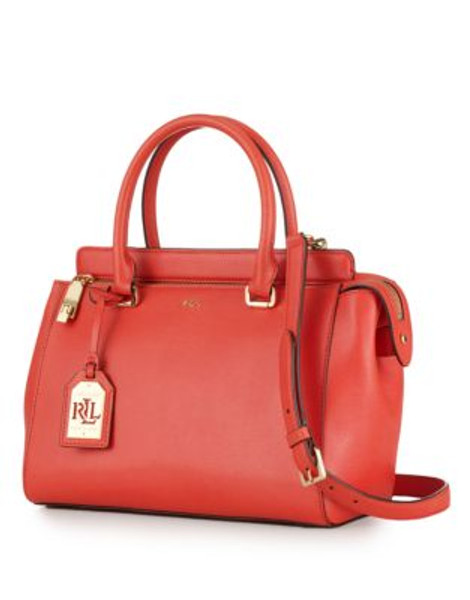 Lauren Ralph Lauren Whitby Convertible Satchel - ORANGE