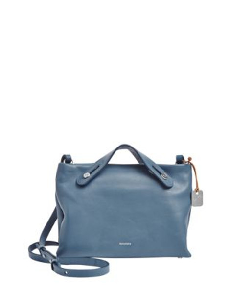 Skagen Denmark Mikkeline Leather Mini Satchel - SMOKY BLUE