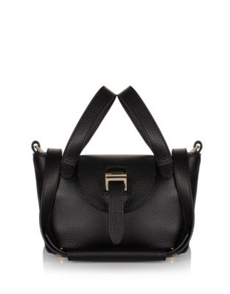 Meli Melo Thela Micro Mini Convertible Leather Bag - BLACK