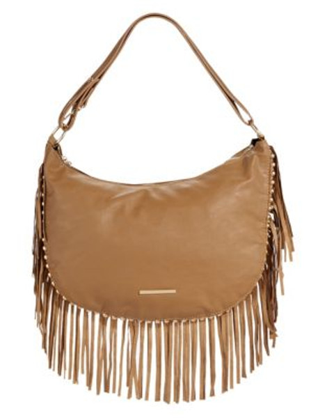 Kensie For the Love of Fringe Hobo - BROWN