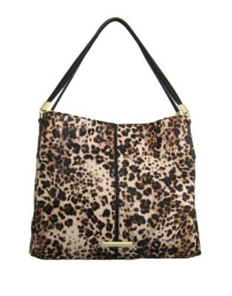 Anne Klein Animal Print Hobo Shoulder Bag - LEOPARD