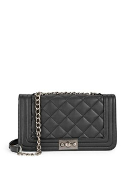 Steve Madden Quilted Shoulder Bag - BLACK