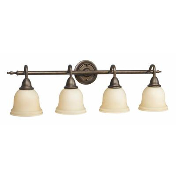 Oil Rubbed Bronze 4-Light Bath Bar