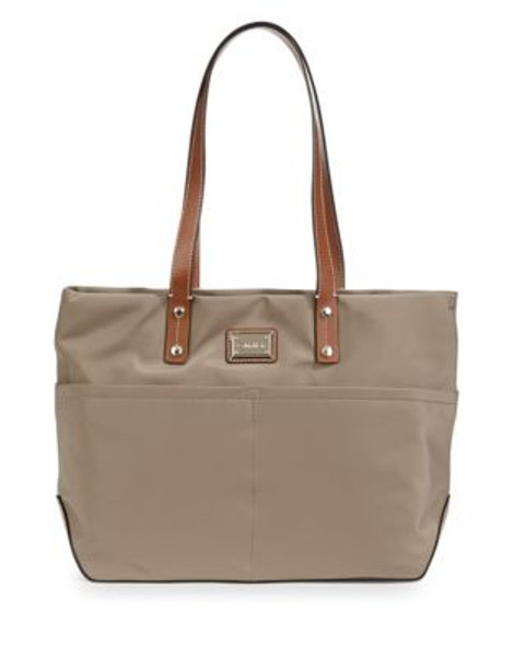 Calvin Klein Nylon Tote Bag - BEIGE