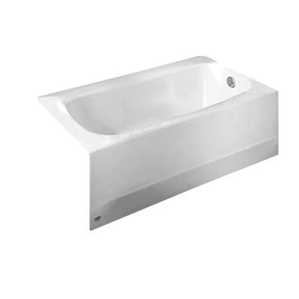 Cambridge 5 feet Americast Bathtub with Right-Hand Drain in White