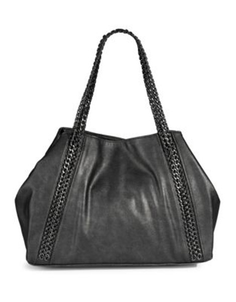 Steve Madden Bperla Braided Tote - BLACK