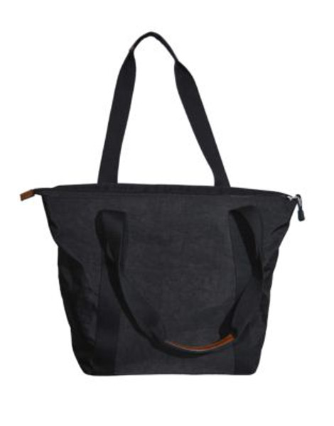 Derek Alexander Nylon Zip Tote Bag - BLACK