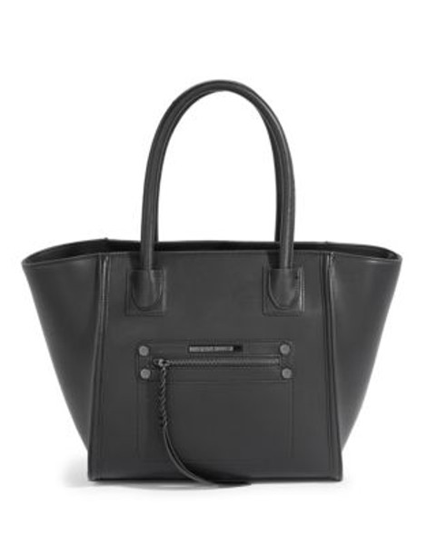 Steve Madden Bhalen Winged Faux Leather Tote - BLACK