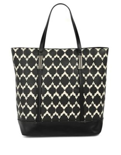 Ivanka Trump Hudson Diamond Print Tote - BLACK