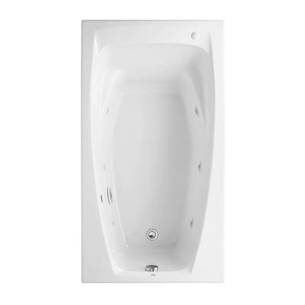 Colony 5 feet Whirlpool Tub with Reversible Drain in White