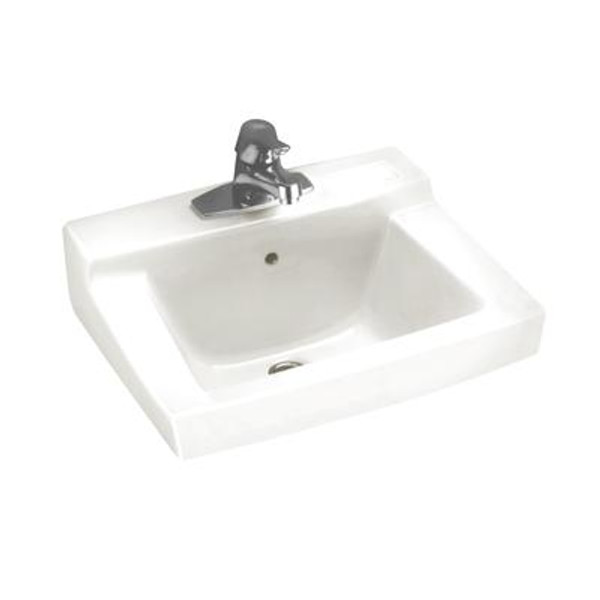 Declyn Wall-Mount Bathroom Sink in White