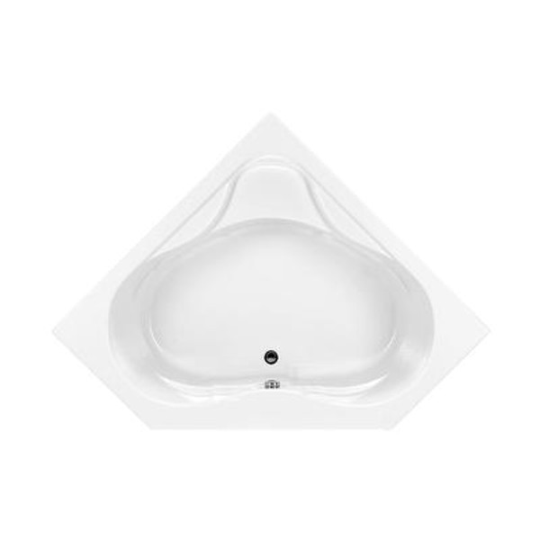 Colony 5 feet Acrylic Bathtub with Center Drain in White