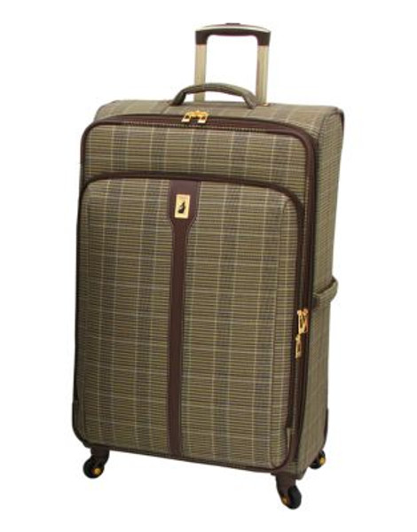 London Fog London Fog Westminster 360 Camel Plaid 29in Expandable Spinner - BROWN - 29