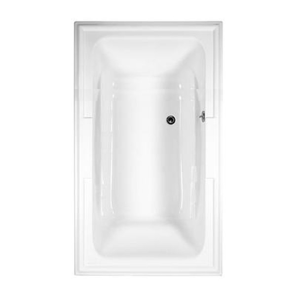 Town Square 6 feet Bathtub with Reversible Drain in White