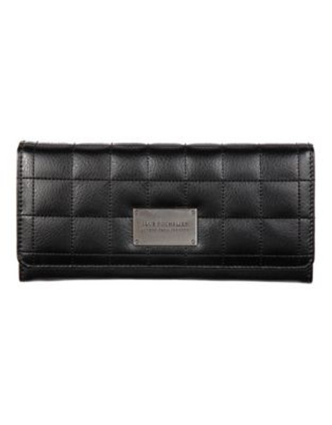 Club Rochelier Quilted Clutch Wallet - BLACK