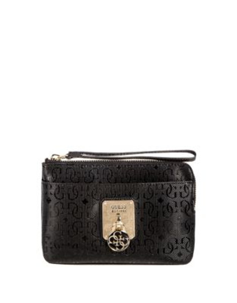 Guess Rosalind Wristlet Pouch - BLACK