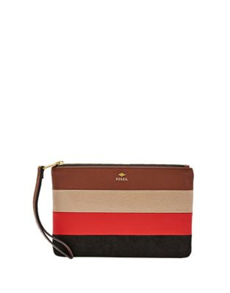Fossil Colourblocked Leather Wristlet - PATCHWORK