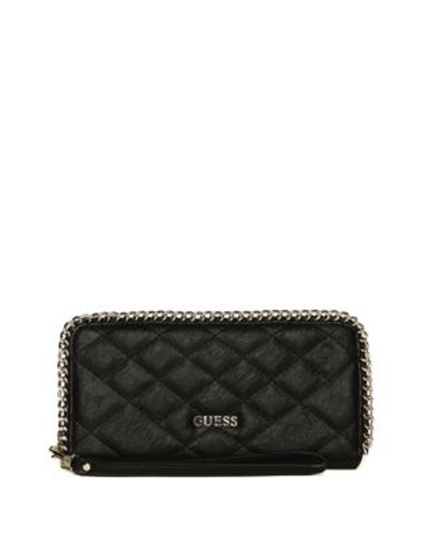 Guess Lucie Large Zip Around - BLACK