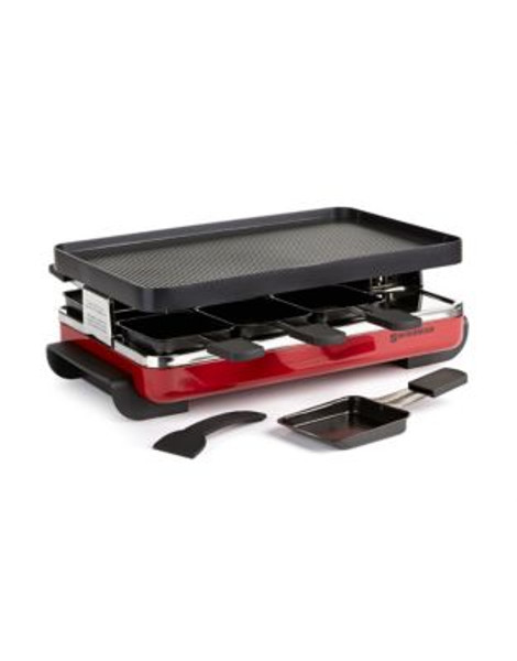 Swissmar 8-Person Raclette Party Grill - RED