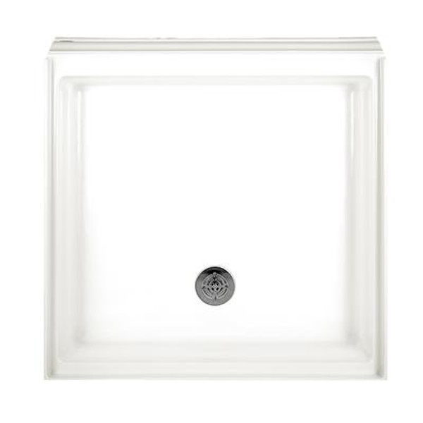 Town Square 36 Inch x 36 Inch Single Threshold Shower Base in White