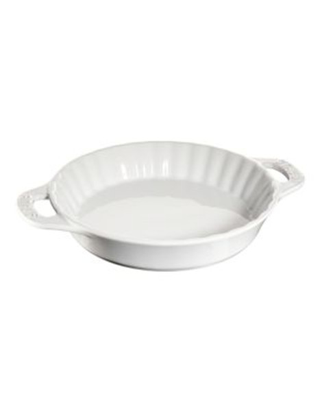 Staub 2.25 Quart Ceramic Pie Dish - WHITE