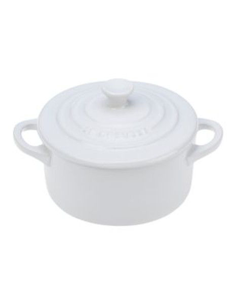 Le Creuset 0.24L Mini Round Cocotte - WHITE - 0.24 L