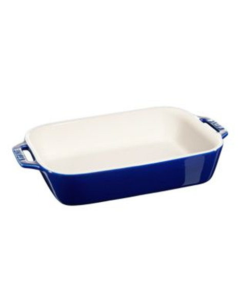 Staub Rectangular Ceramic Dish - BLUE