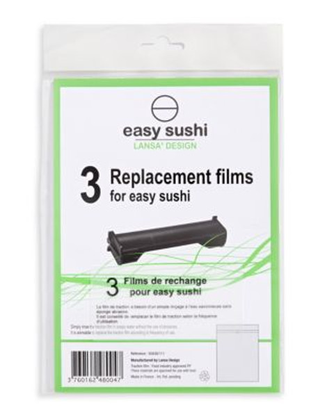 Home Outfitters Three-Piece Easy Sushi Replacement Traction Sheets - CLEAR