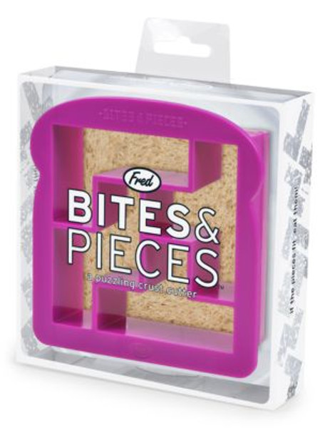 Fred And Friends Bites and Pieces Sandwich Cutter - PURPLE