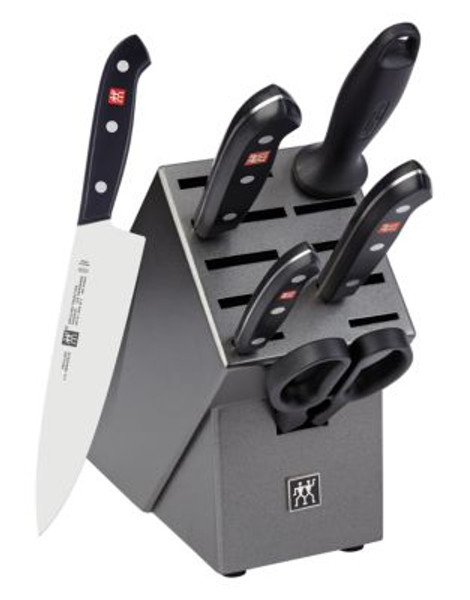 Zwilling J.A.Henckels 7 Piece Knife Block Set with Bonus 8 Piece Contemporary Steak Set - BLACK