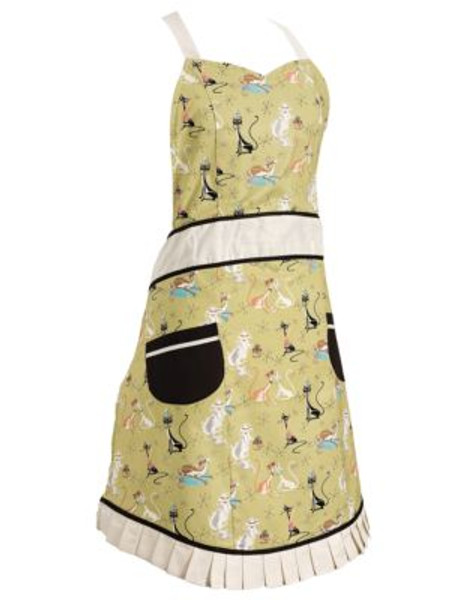 Danica Now Designs Betty Printed Apron - GREEN