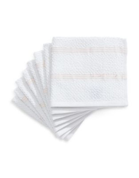 Essential Needs Eight-Set Dish Cloths - WHITE